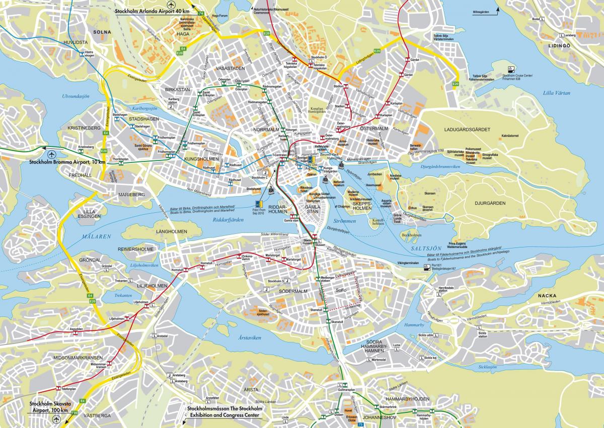 نقشه شهر استکهلم