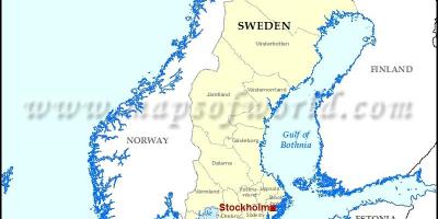 استکهلم در نقشه جهان