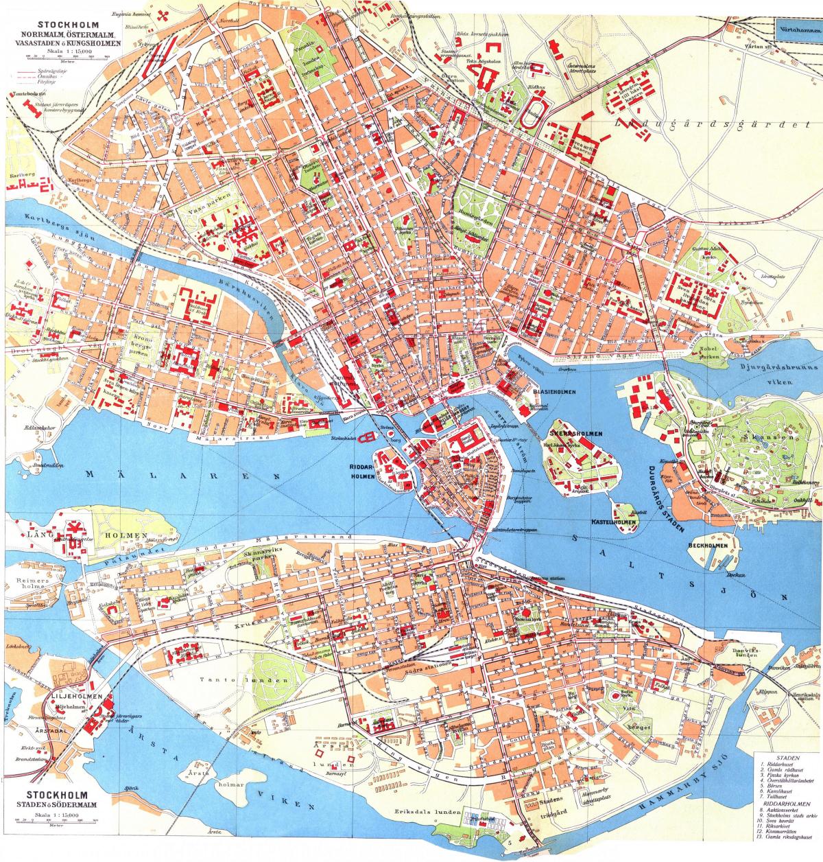 نقشه kungsholmen استکهلم