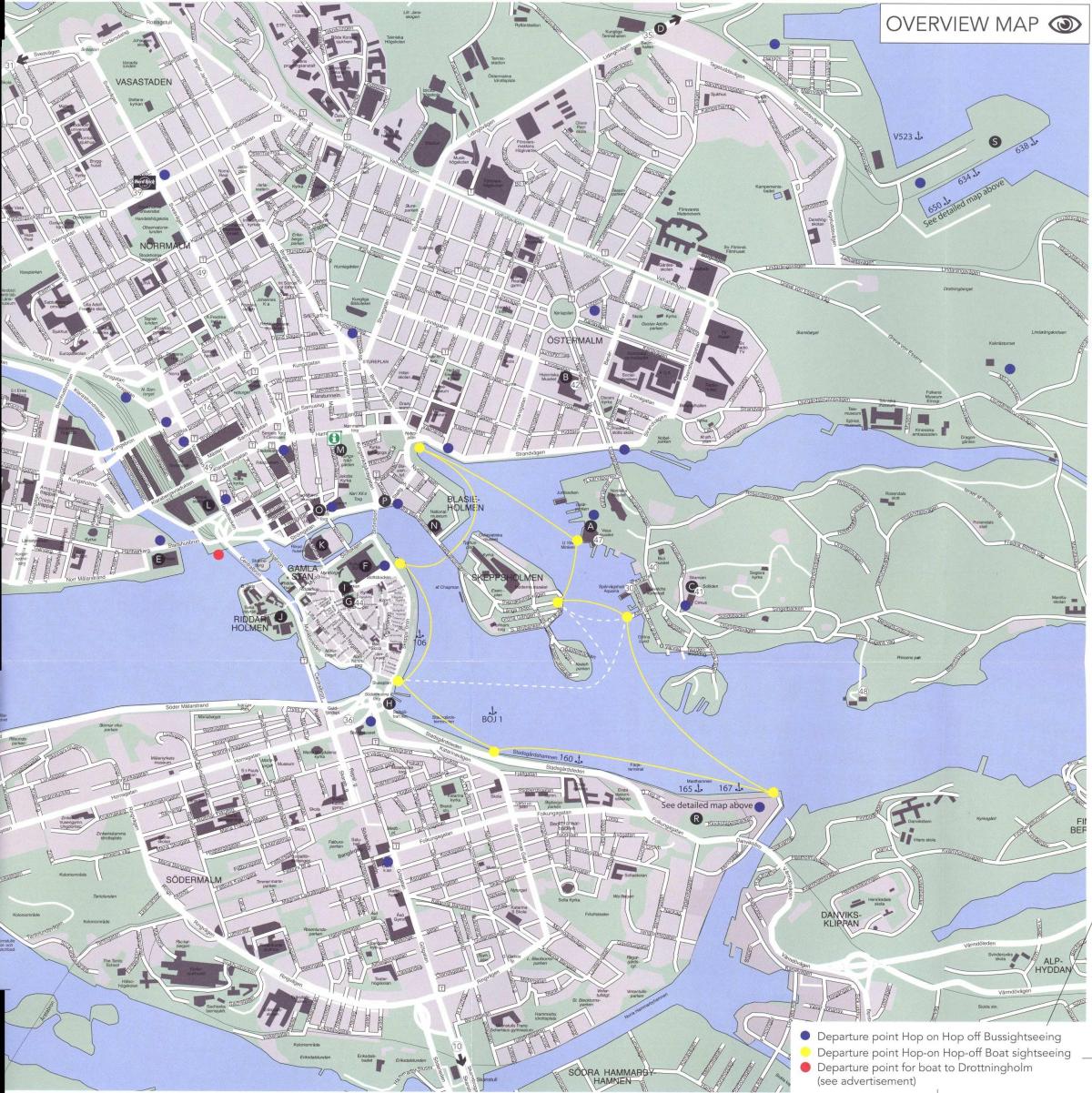 نقشه از مرکز استکهلم