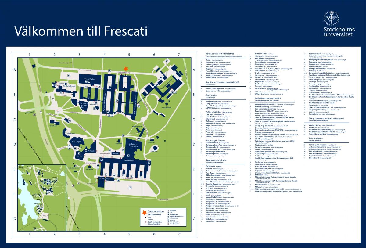 نقشه از دانشگاه استکهلم