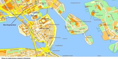 نقشه از استکهلم ترمینال کروز
