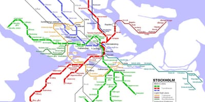 Tube map استکهلم