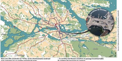 نقشه slussen استکهلم
