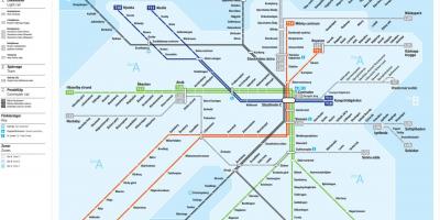 Sl tunnelbana نقشه