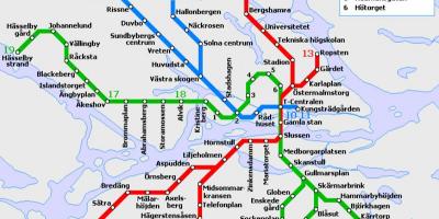 حمل و نقل عمومی استکهلم نقشه