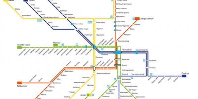 نقشه از مترو استکهلم هنر