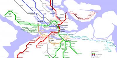 نقشه مترو استکهلم سوئد
