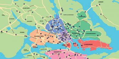 نقشه شهر دوچرخه نقشه استکهلم