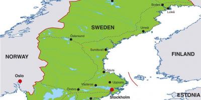 پایتخت سوئد نقشه